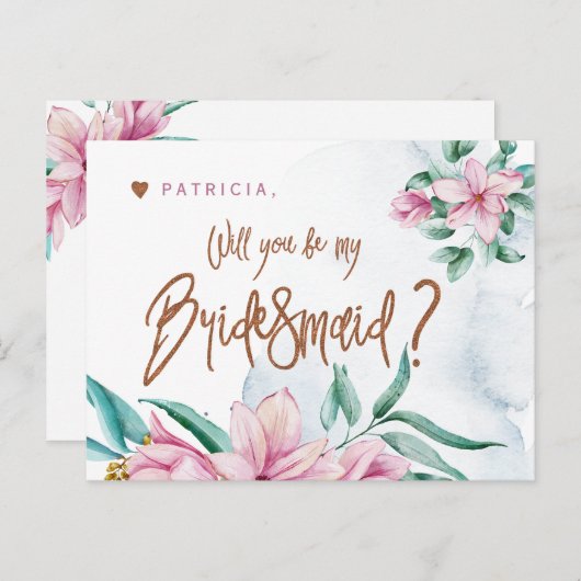 花嫁のプロポーザルgramは私の花嫁のメイドになる ポストカード (正面/裏面)