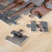 花嫁のベスティー結婚ズの花嫁DIY写真を追加 ジグソーパズル (側面)