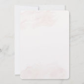 花嫁のベージュとボホスペインの結婚ベージュ 招待状 (裏面)