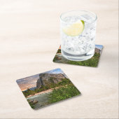 花嫁のベールの滝 スクエアペーパーコースター (インサイチュ)