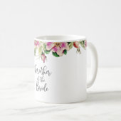 花嫁のマグのヴィンテージのEglantineの花の母 コーヒーマグカップ (正面右)