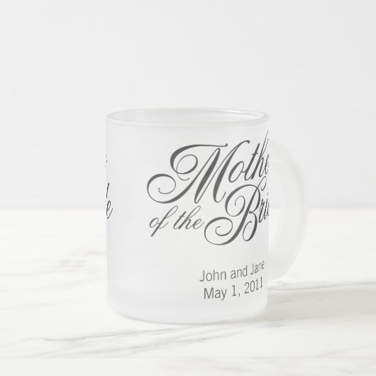 花嫁のマグの母 フロストグラスマグカップ (正面右)