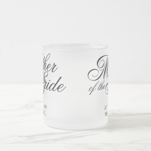 花嫁のマグの母 フロストグラスマグカップ (中央)