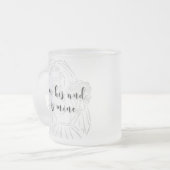 花嫁のマグ-私は彼の、彼は私の花嫁の贈り物 フロストグラスマグカップ (正面左)