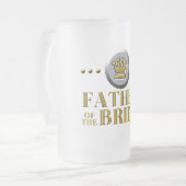 花嫁のマグROYALEの父 フロストグラスビールジョッキ (正面左)