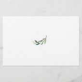 花嫁のミニマルな葉のアドバイス チラシ (裏面)