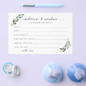 花嫁のミニマルな葉のアドバイス チラシ (シングル)