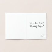 花嫁のメイドかおもしろいメイド・オブ・オーナー(花嫁付き添い人)か 箔カード (内部)