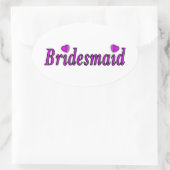 花嫁のメイドは単なる愛 楕円形シール (バッグ)