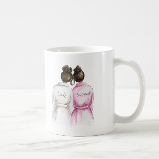 花嫁のメイド?マグDKブルネット花嫁DKブルネットメイド コーヒーマグカップ (右)