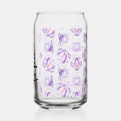 花嫁のメイド 紫の花 ガラス缶 (裏面)