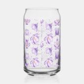 花嫁のメイド 紫の花 ガラス缶 (右)