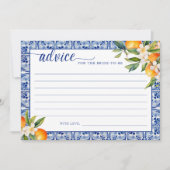 花嫁のメイン絞りオレンジアドバイス 招待状 (正面)