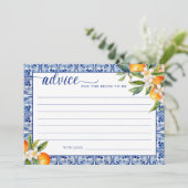 花嫁のメイン絞りオレンジアドバイス 招待状 (スタンド正面)