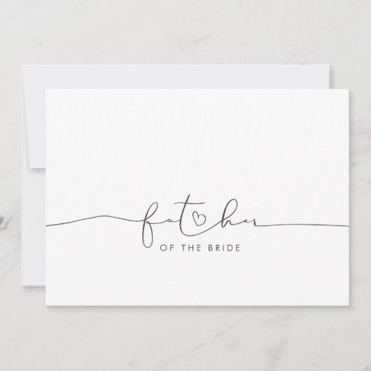 花嫁のモーニング結婚メッセージのお父さん (正面)