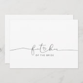 花嫁のモーニング結婚メッセージのお父さん (正面/裏面)