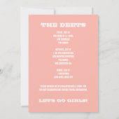 花嫁のラストライドバチェロレッテ招待状 招待状 (裏面)