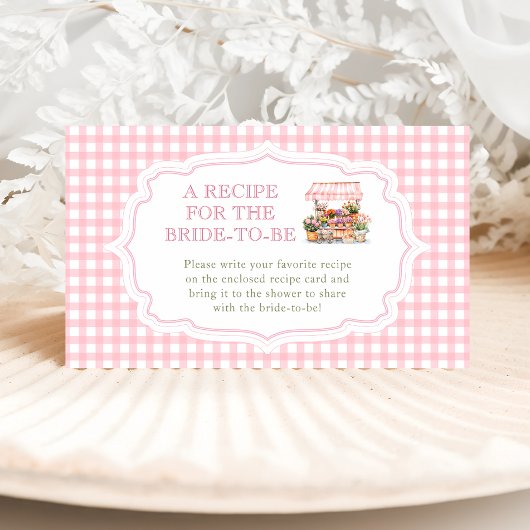 花嫁のレシピを離れた エンクロージャーカード