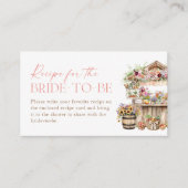 花嫁のレシピを離れた エンクロージャーカード (正面)