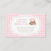 花嫁のレシピを離れた エンクロージャーカード (正面)