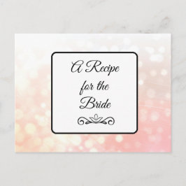 花嫁のレシピカード結婚のレシピ ポストカード