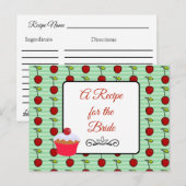 花嫁のレシピカード結婚のレシピ ポストカード (正面/裏面)