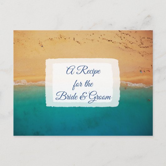 花嫁のレシピカード結婚のレシピ ポストカード (正面)