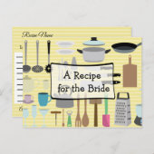 花嫁のレシピカード結婚のレシピ ポストカード (正面/裏面)
