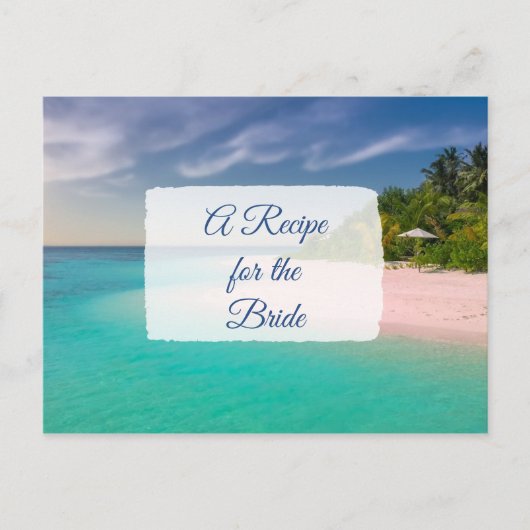 花嫁のレシピカード結婚のレシピ ポストカード (正面)