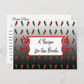 花嫁のレシピカード結婚のレシピ ポストカード (正面/裏面)