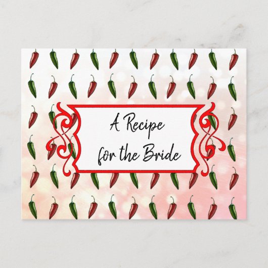 花嫁のレシピカード結婚のレシピ ポストカード (正面)