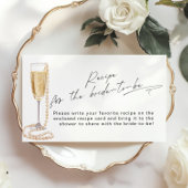 花嫁のレシピパールとプロセッコブライダル エンクロージャーカード