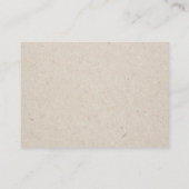 花嫁のレシピ |冬のブライダルシャワー エンクロージャーカード (裏面)