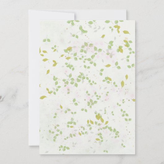 花嫁のワイルドフラワーカードをどれだけ知っているか 招待状 (裏面)