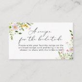 花嫁のワイルドフラワーレシピ エンクロージャーカード (正面)