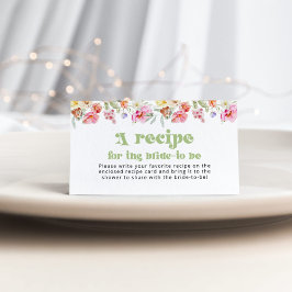 花嫁のワイルドフラワーレシピ エンクロージャーカード