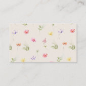 花嫁のワイルドフラワーレシピ エンクロージャーカード (裏面)