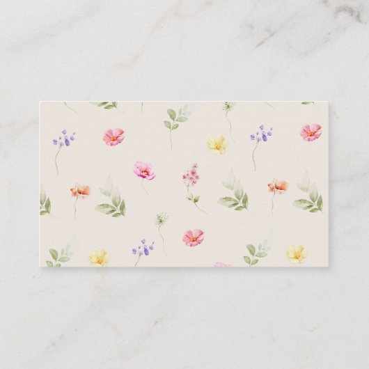 花嫁のワイルドフラワーレシピ エンクロージャーカード (裏面)