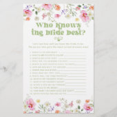 花嫁のワイルドフラワー最高ののブライダルのゲームを知っている (正面)