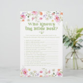 花嫁のワイルドフラワー最高ののブライダルのゲームを知っている (スタンド正面)