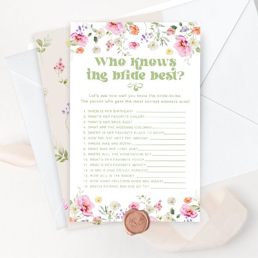 花嫁のワイルドフラワー最高ののブライダルのゲームを知っている