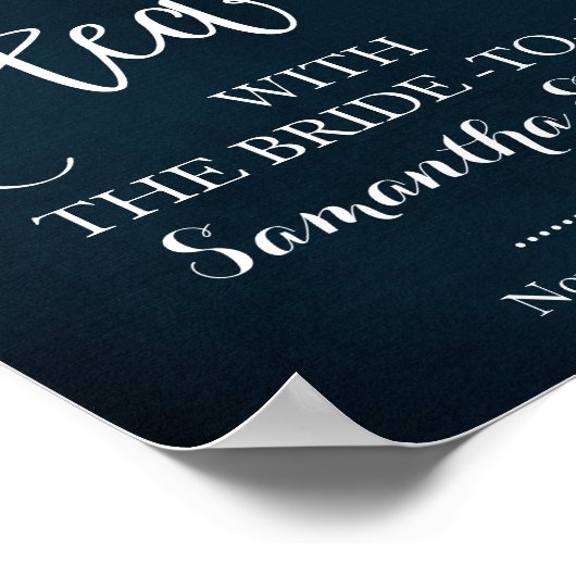 花嫁のワインナビーウェディングシャワーのお茶会にしよう ポスター (角)