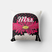 花嫁のヴィンテージが20のフラッパーの女の子 クッション (正面)