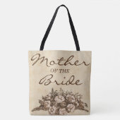 花嫁のヴィンテージの素朴な花のカスタムな母 トートバッグ (正面)