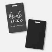 花嫁の一団 | ブライズメイド バチェロレッテ 現代的 バッジ (正面＆裏面)