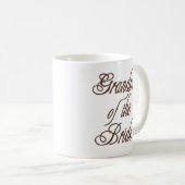 花嫁の上品な茶色の祖父 コーヒーマグカップ (正面右)