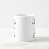 花嫁の上品な茶色の祖父 コーヒーマグカップ (中央)