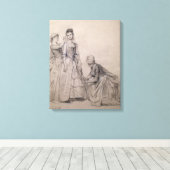 花嫁の世話 キャンバスプリント (インサイチュ (ウッドフロア))