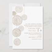 花嫁の両親からのツワイン·グローブス結婚式への招待 招待状 (正面)