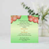 花嫁の両親からの結婚式招待状。 招待状 (スタンド正面)